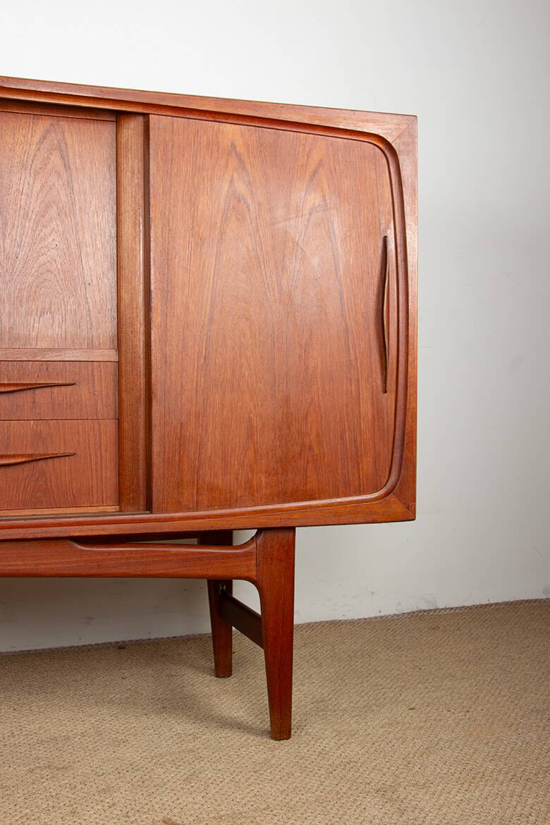Sideboard, Danish teak Highboard, Ærthoj Jensen and Mølholm Herning 1960