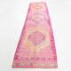 3x12 Vintage Pink & Orange Vintage Runner Rug, 90x359Cm