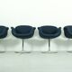Set of 4 Swivel Little Tulip Dining Chairs by Pierre Paulin for Artifort, 1