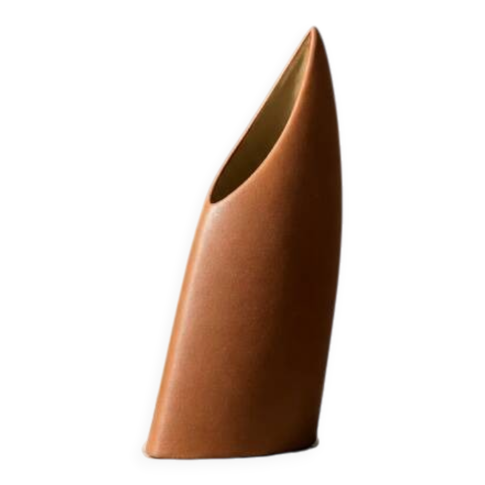 Mid-Century German Modern Stoneware Brick Red Vase from Asa Selection, 1980