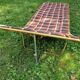 Extra bed, quilted sun lounger, Lafuma vintage 1970