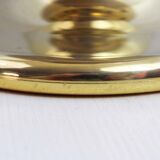 Table lamp vintage smoked glass