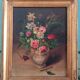 Early 20th Century Floral Bouquet Still Life Oil Painting, Framed