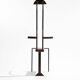 Sculptural steel chair, 1980s