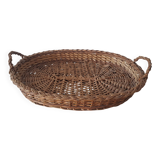 Woven rattan tray - handmade
