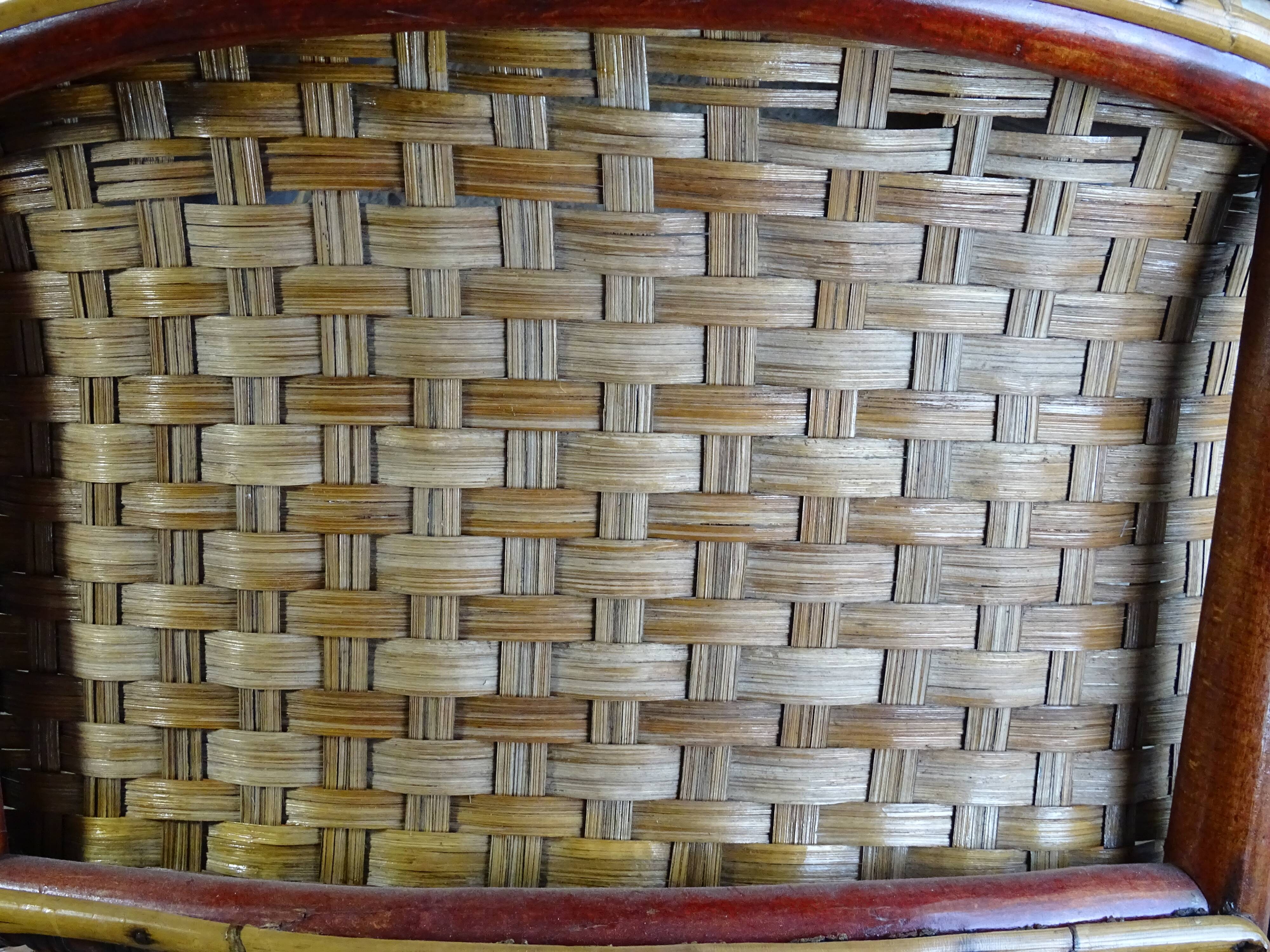 Fischel wicker terrace armchair 1930, N°415/F