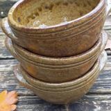 Pyrite stoneware bowls