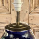 Old vase baluster enamelled lamp Boch Frères Keramis Belgium