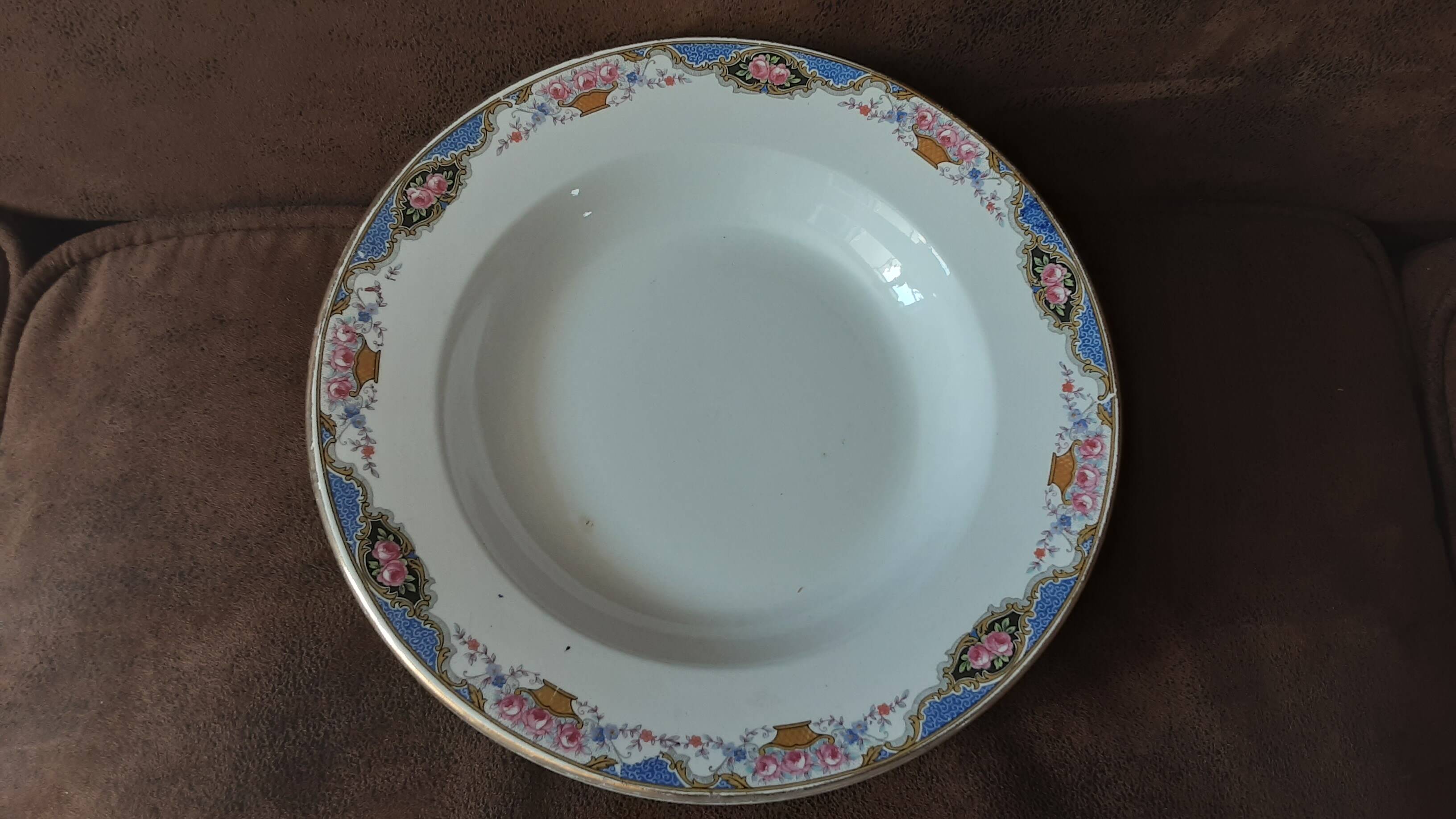 Lot  de 6 assiettes  creuses  Digoin sarreguemines