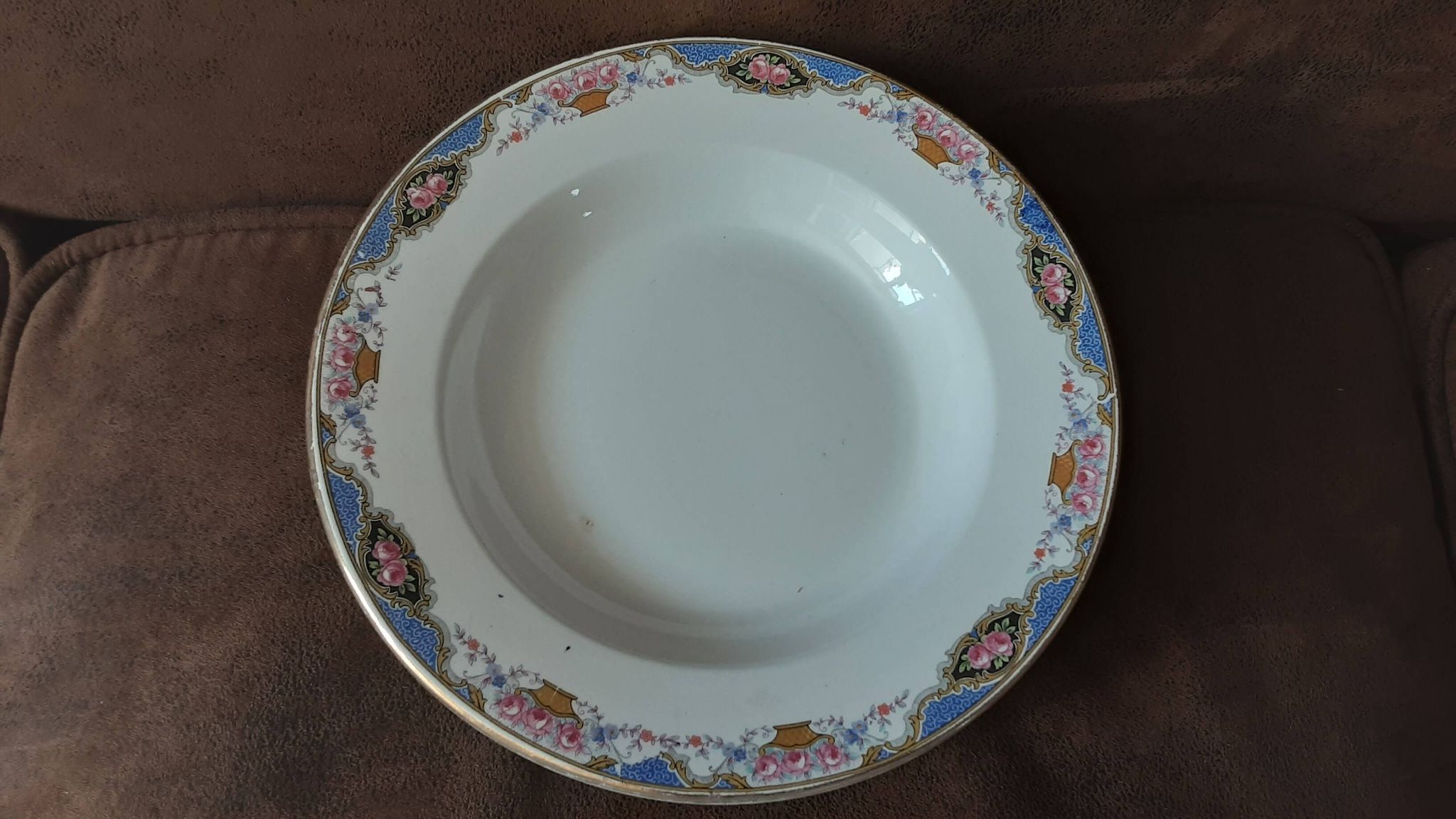 Set of 6 deep plates Digoin Sarreguemines