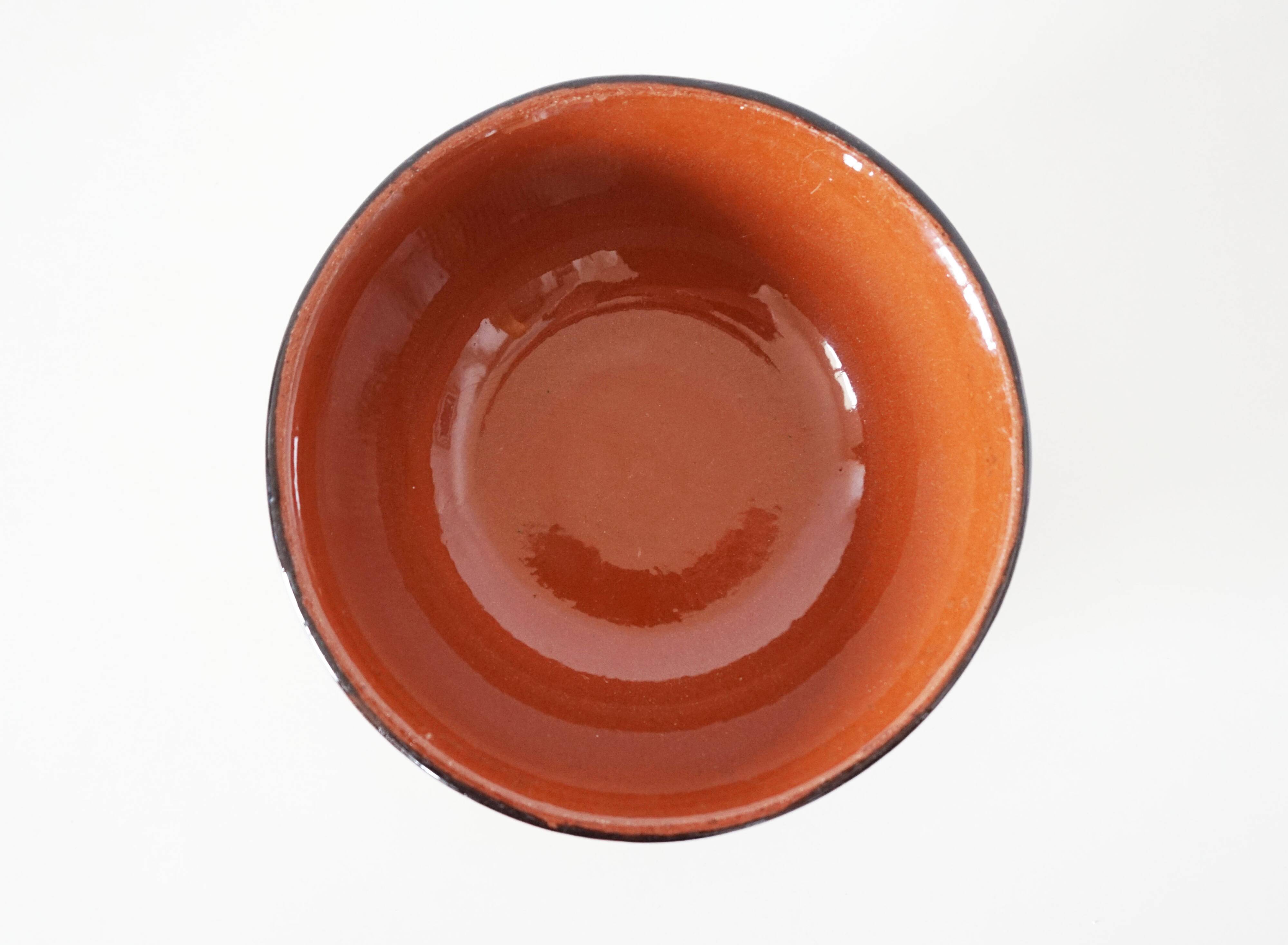Terracotta salad bowl Bulgaria folk art