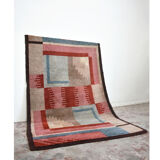 Tapis de laine art déco moderniste abstrait, années 1930