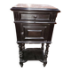 Napoleon III Style Nightstand Blackened Wood