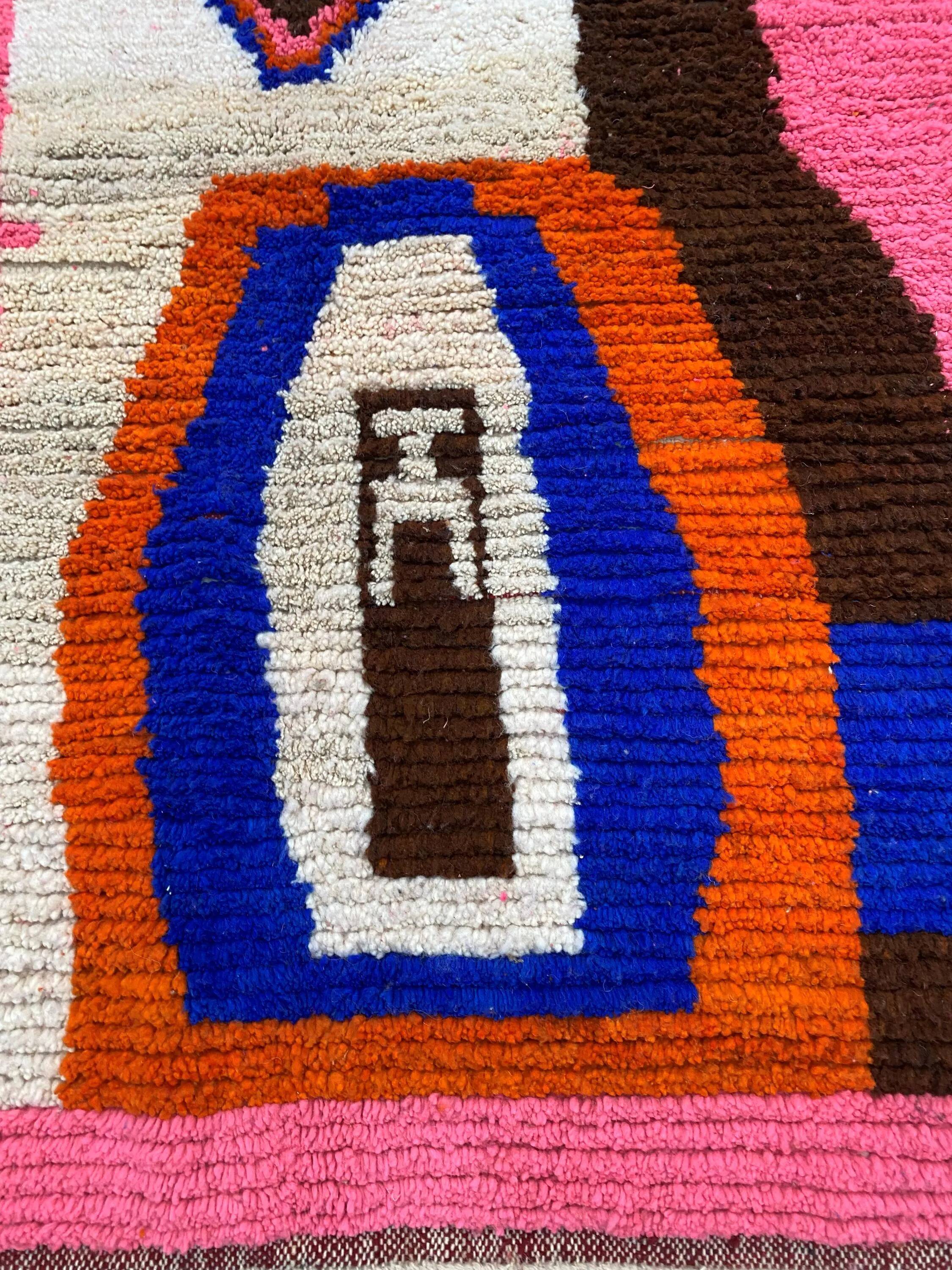 Handmade traditional carpet 250cm x 150cm Moroccan