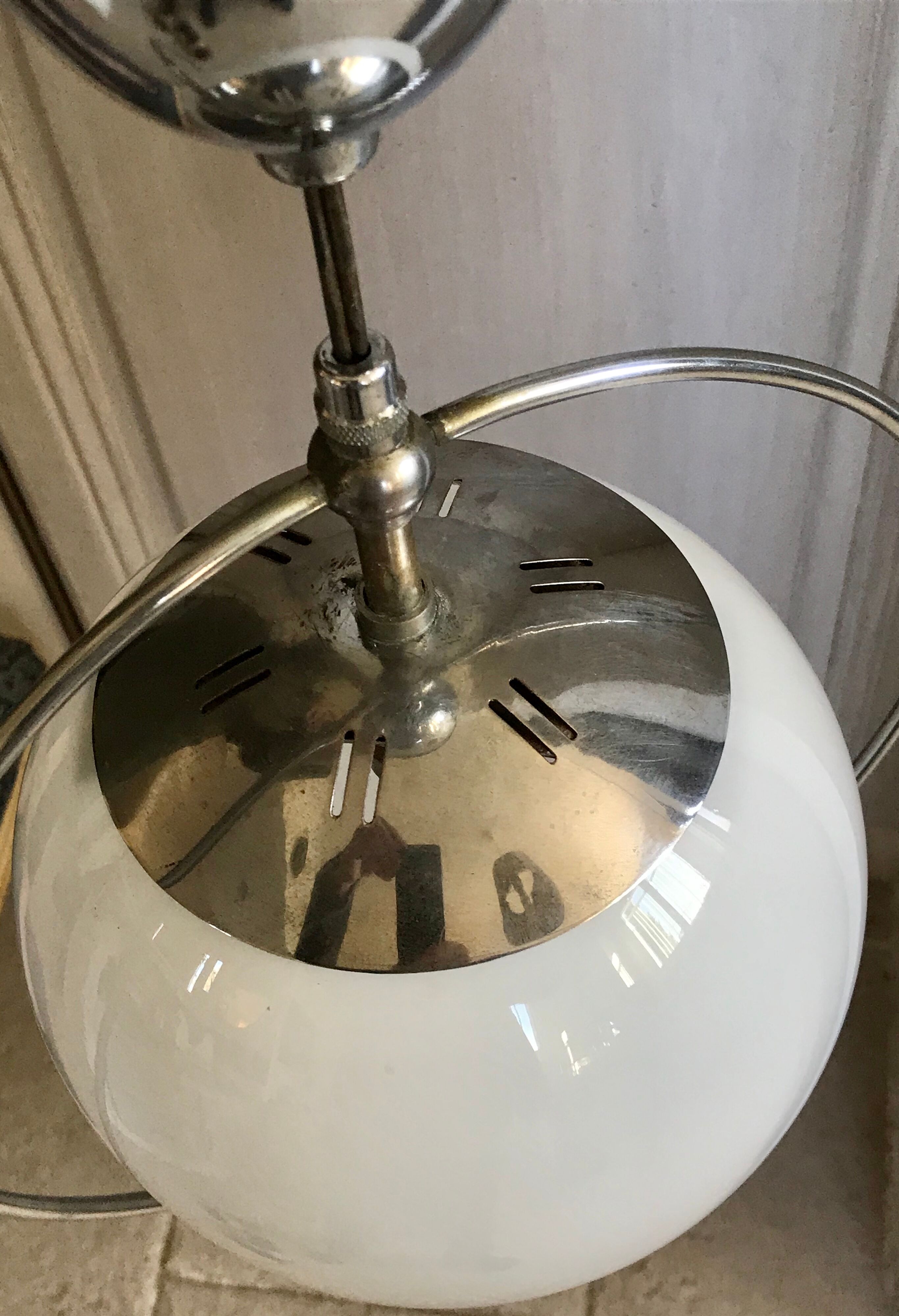 Opaline Art Deco pendant lamp