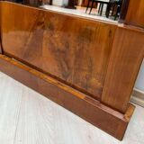 Biedermeier Cherry Wall Mirror with Brass Decor, South Germany, 1820s