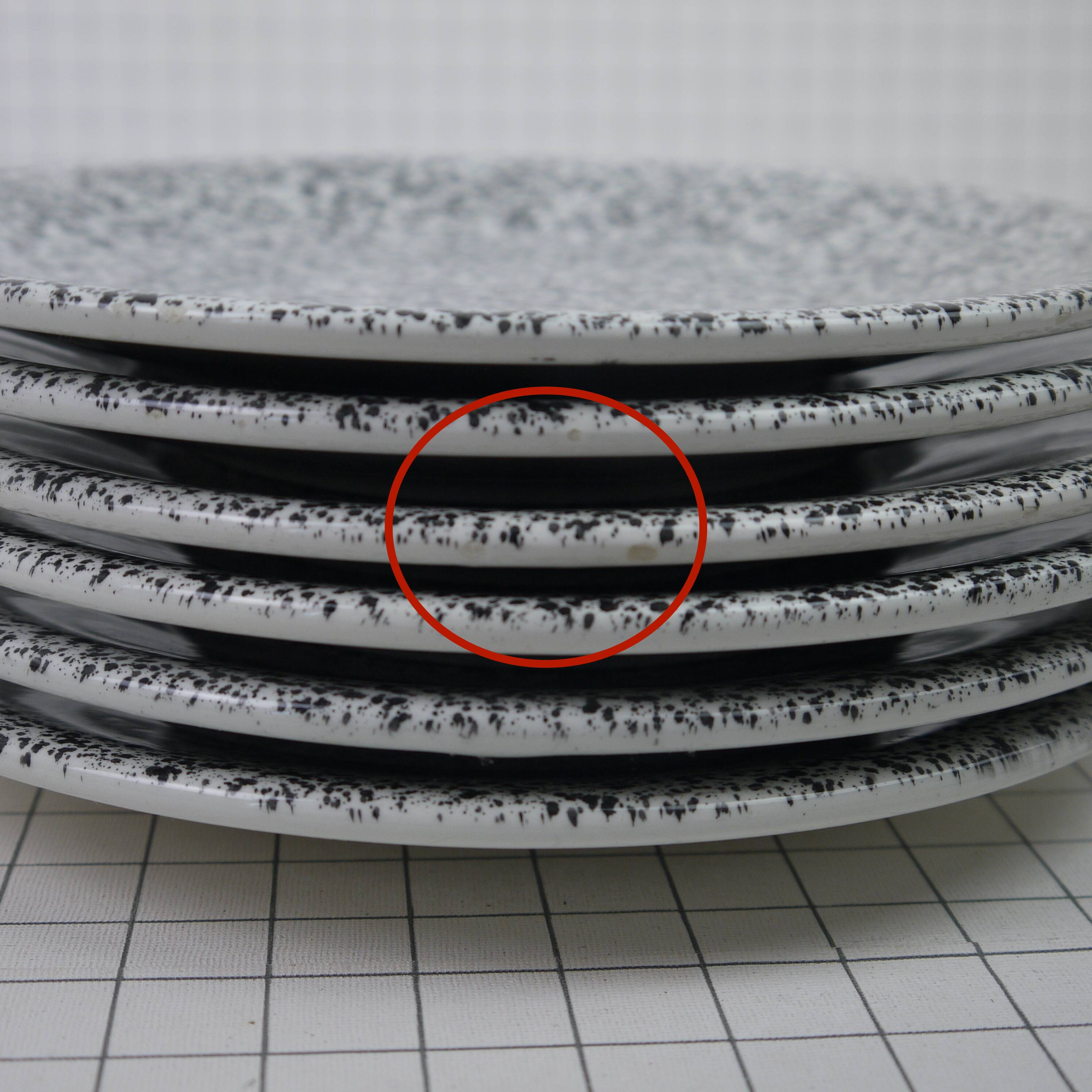 Six Ceramica Dalia dessert plates