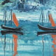 Mer Arctique, huile sur toile, 50 x 42 cm