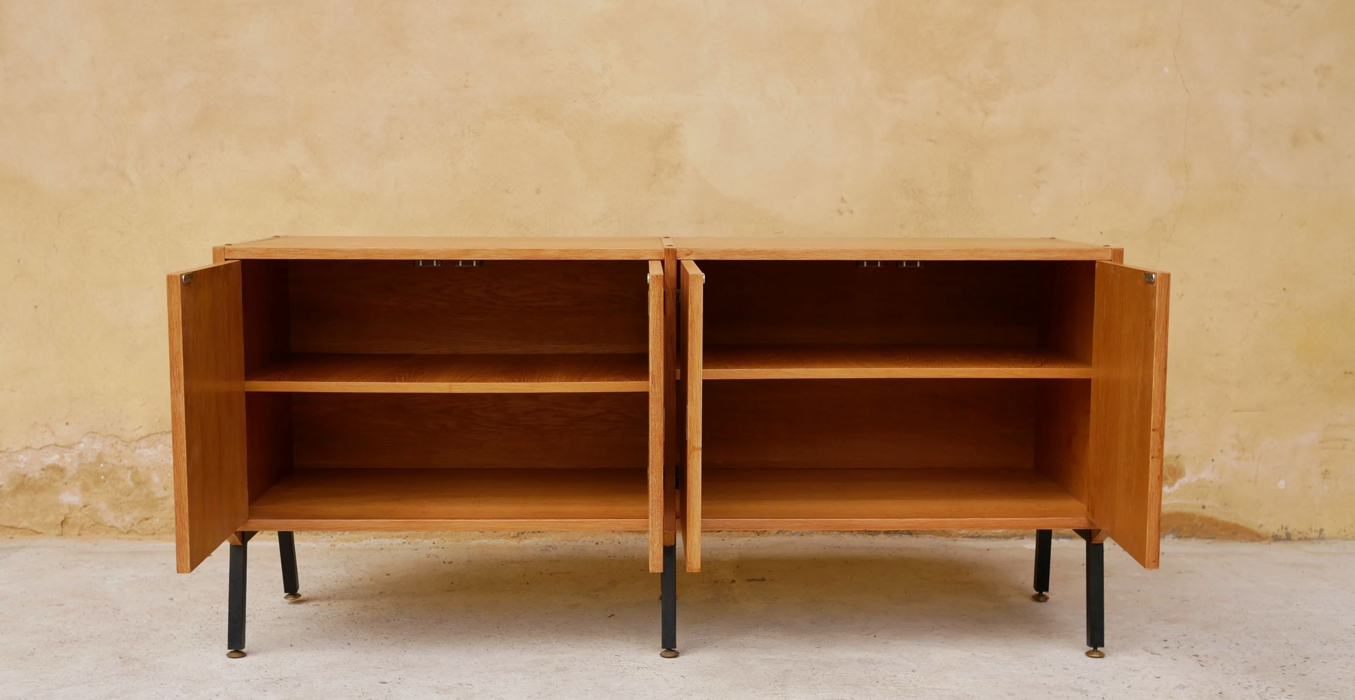 Vintage sideboard by René-Jean Caillette for Charron editions