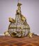 Golden metal birdcage – decorative work from the 20th century