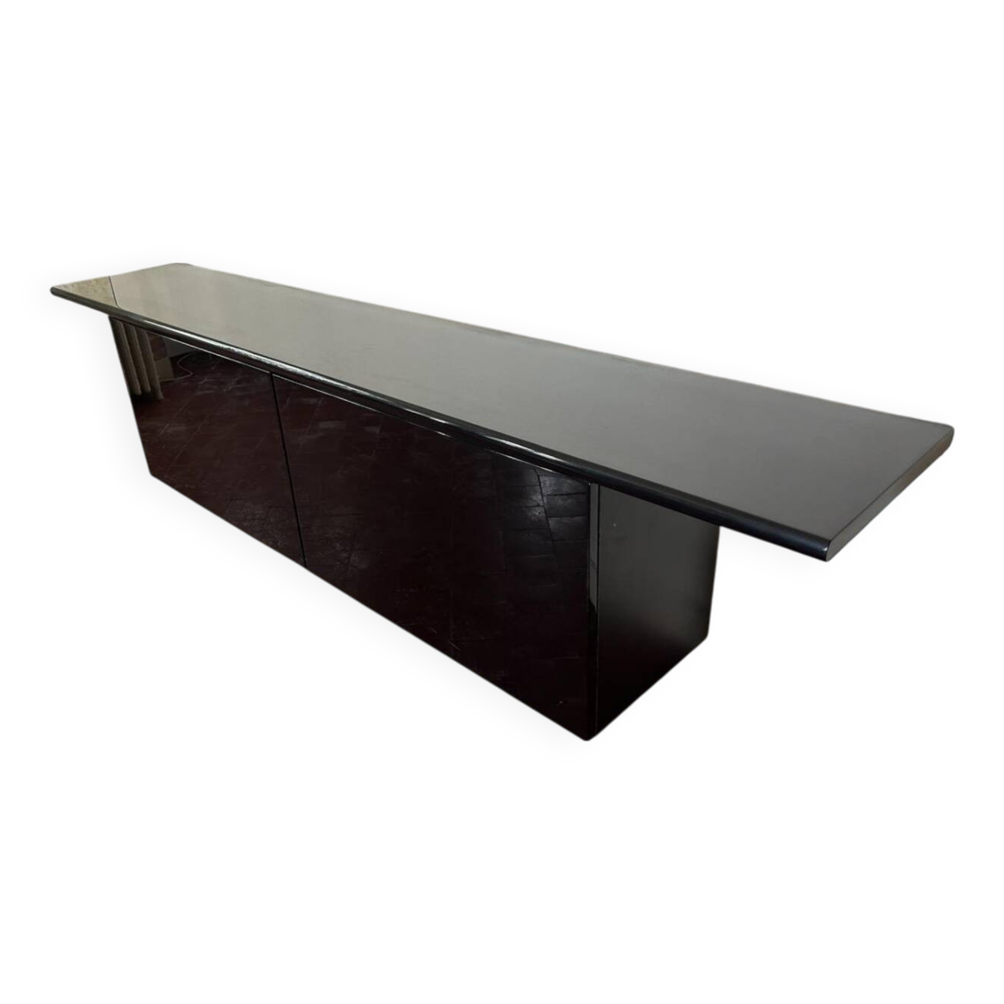 Giotto Stoppino & Ludovico Acerbis - Black Lacquered Sideboard Sheraton Ci Model