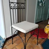 Chaise en fer forgé