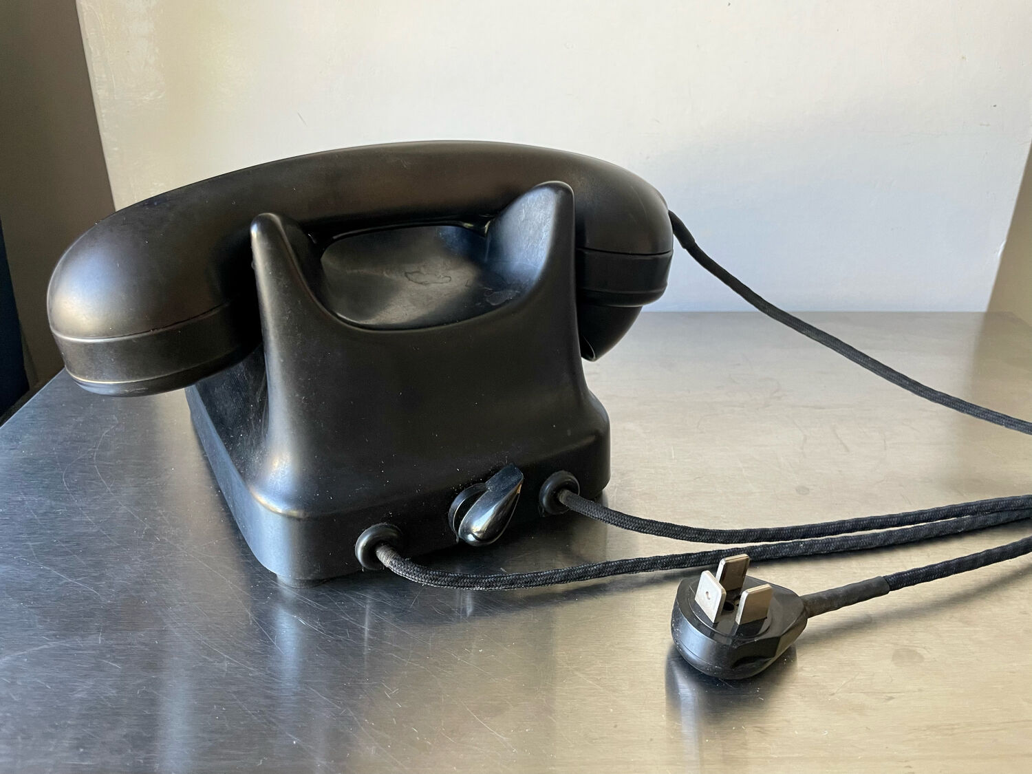 1940’s Scandinavian Bakelite Rotary analog Telephone