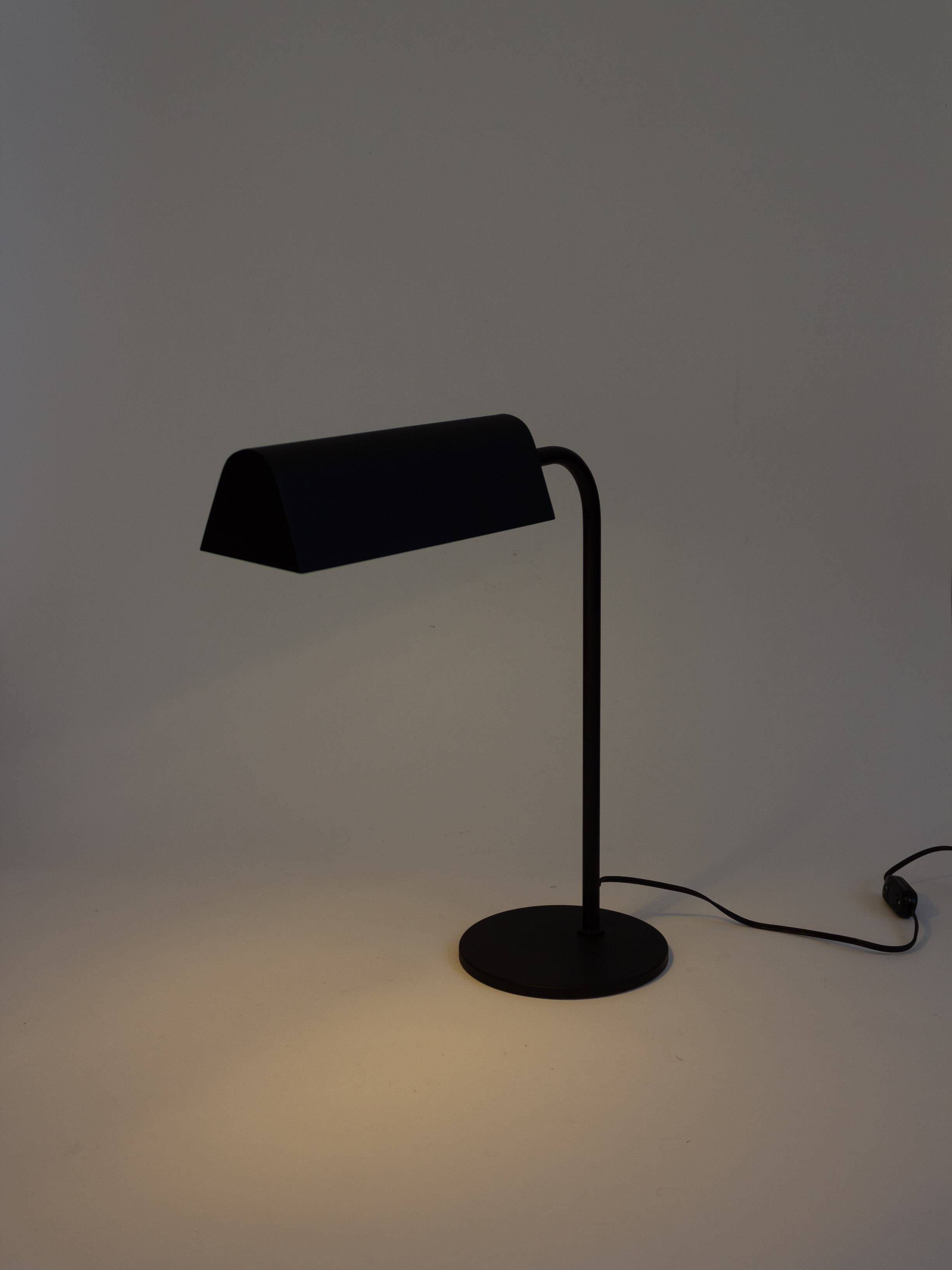 Desk lamp, reading light in black metal, Amilux, 1960s