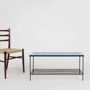 Mid-Century Mosaic Coffee Table with Metal Frame, France, 1950s