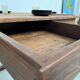 Antique work table in solid cherry and acacia