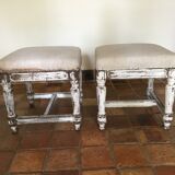 Pair of Louis XVI style stools