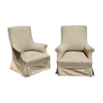 Pair of Napoleon III armchairs
