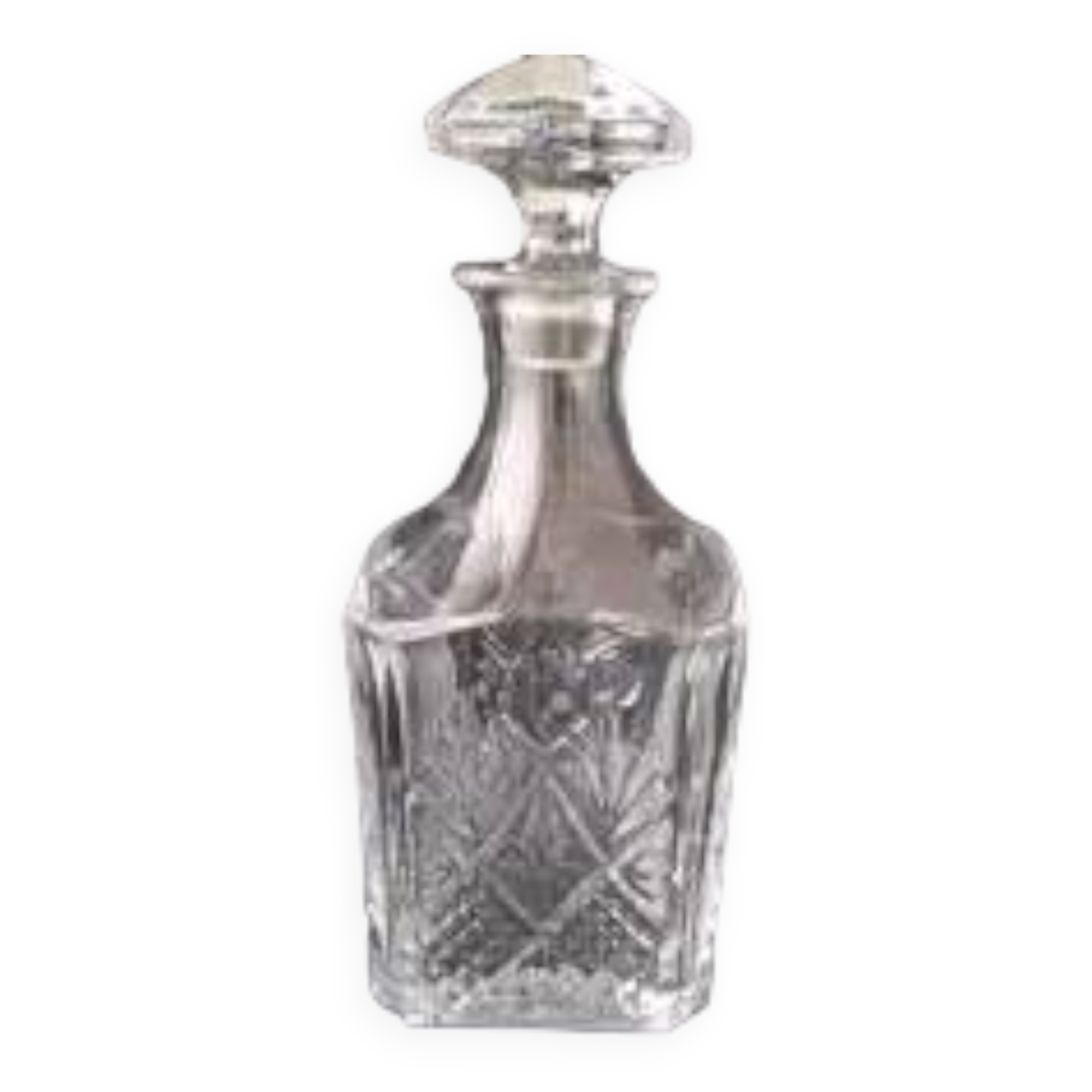 Arques crystal whiskey decanter Fontenay model in its original box