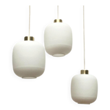 Suspensions à ballon en verre allemand du milieu du siècle, années 1960, lot de 3
