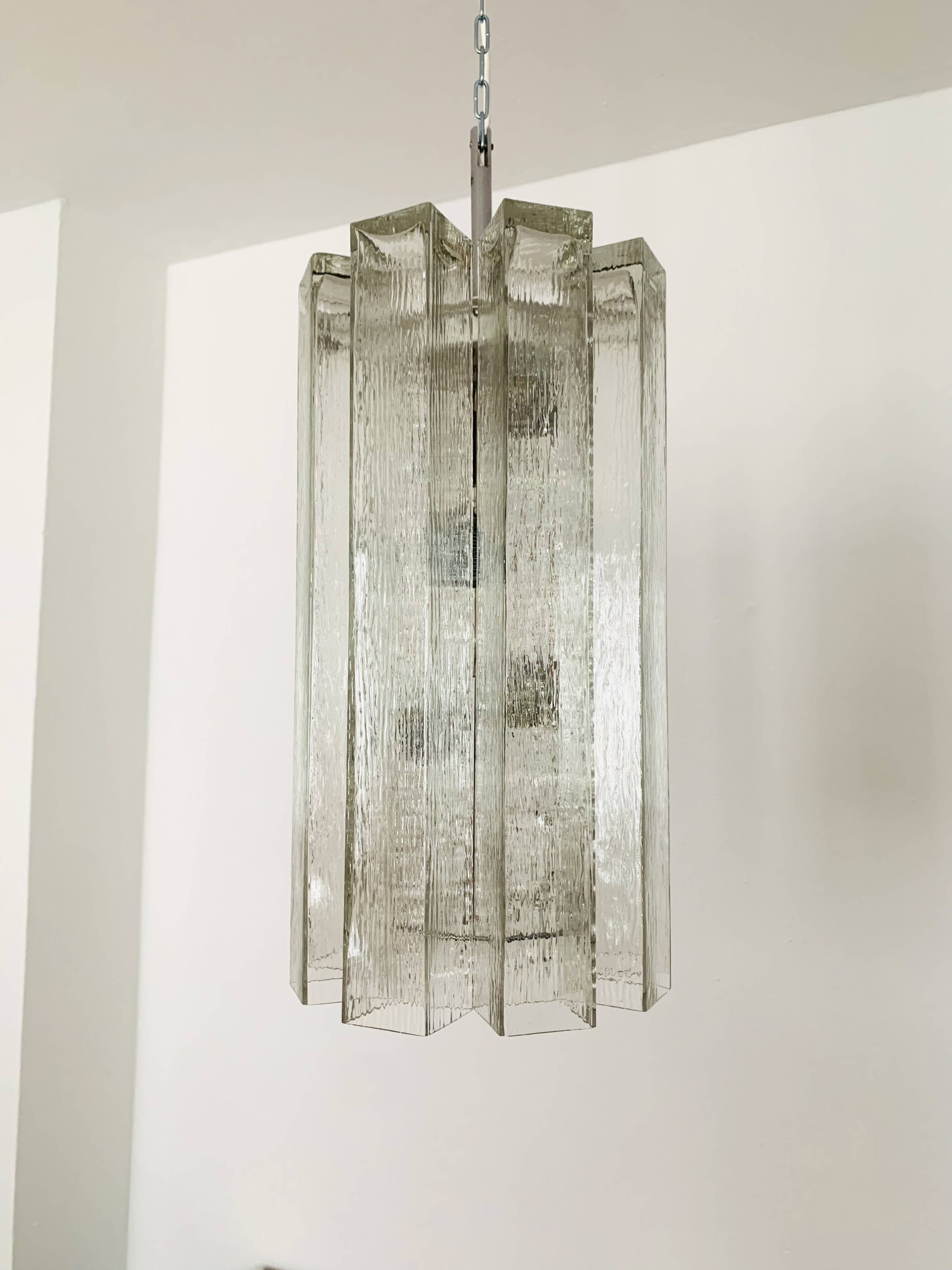 Large Crystal Glass Chandelier by Doria