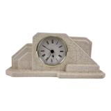 Art deco cracked earthenware clock