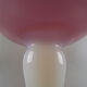Cup on piedouche in pink opaline and translucent white period XX th