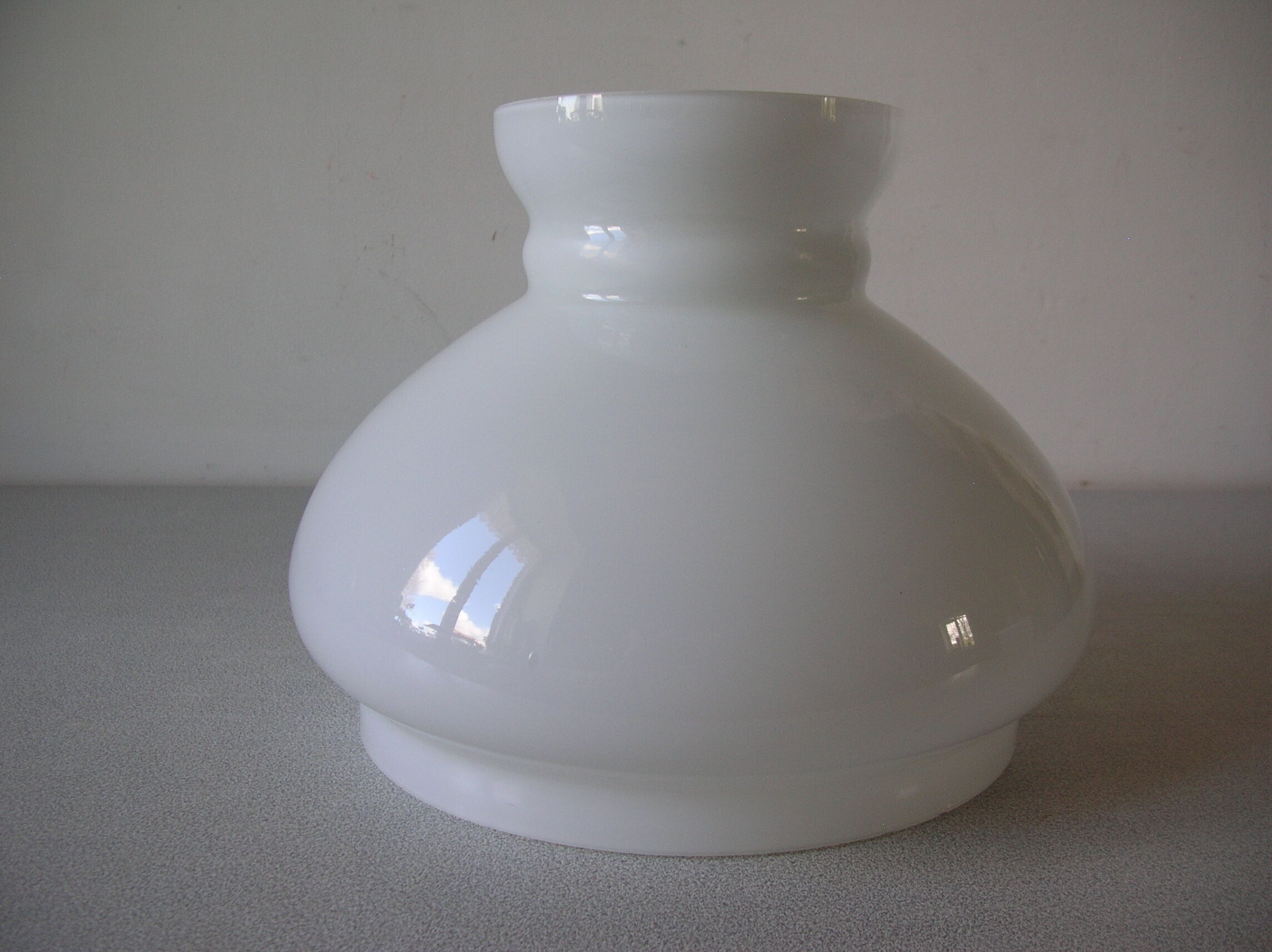 Abat-jour de lustre plafonnier luminaire en verre opaline blanc