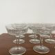 Set of 12 "Arabesque" champagne coupes glass