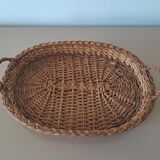 Woven rattan tray - handmade
