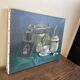 Oil painting on canvas jb maurice vecker (1896-1998) still life