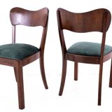 Set of Art Deco chairs, Poland, 1930s.