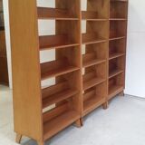 Vintage wooden modular bookcase