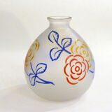 Art Deco vase in primary colors