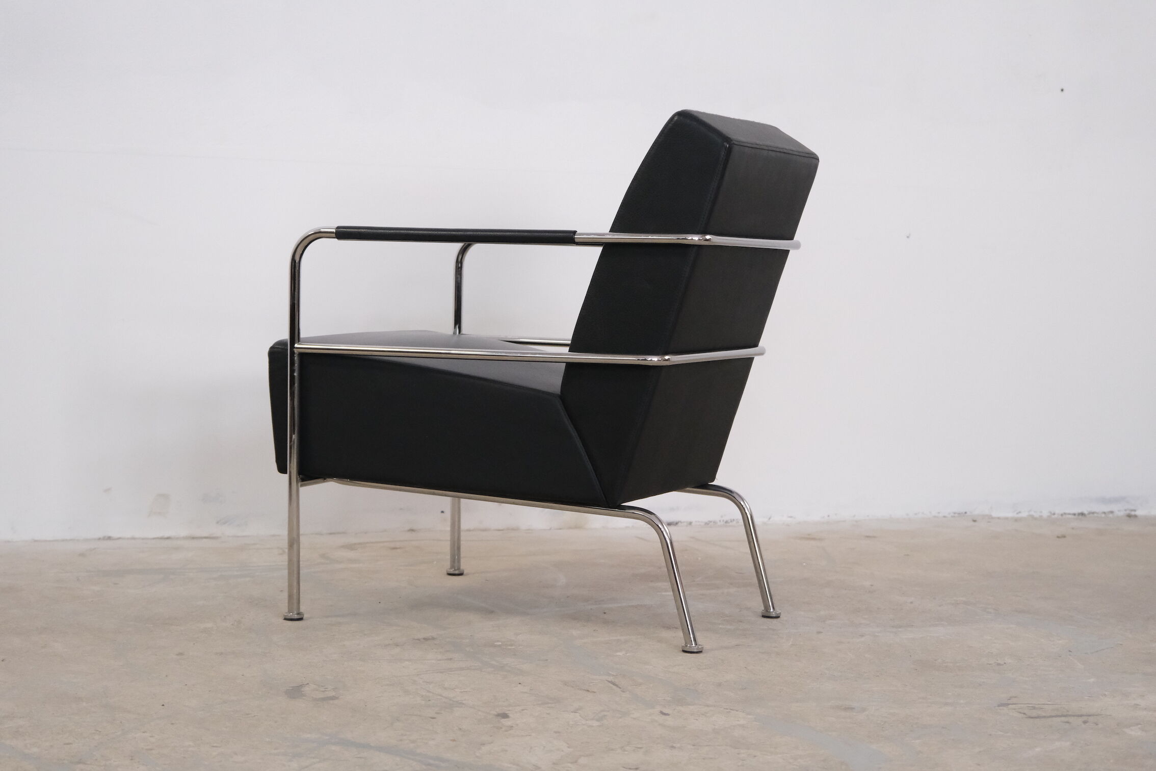 Leather sofa & armchair by Gunilla Allard 1990's