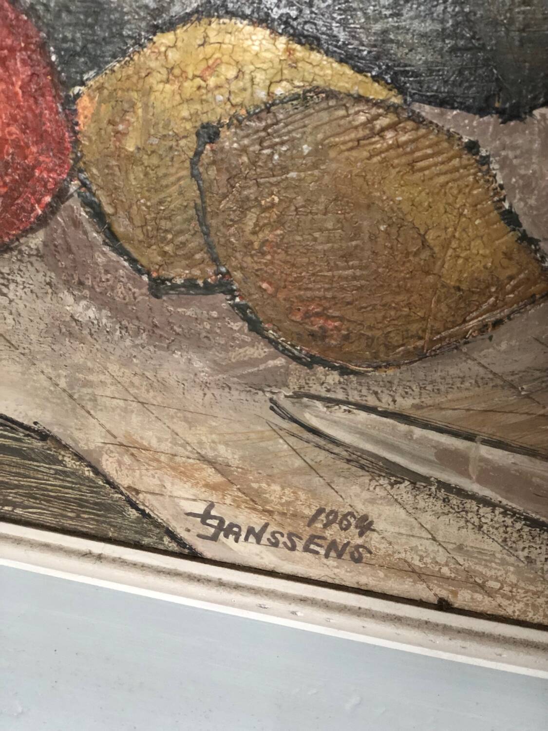 Old figurative still life painting