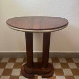 Art Deco wooden pedestal table