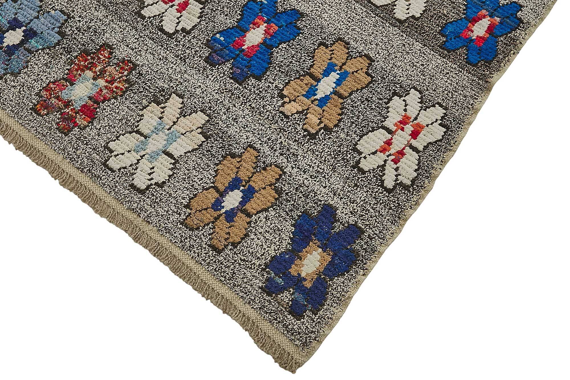 Handwoven Turkish Recycled Boho Rug 272 cm x 340 cm
