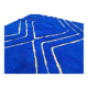 Moroccan blue decorated rug 250cm x 150cm