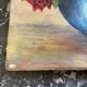 Oil on canvas bouquet of roses signed P. HELLO